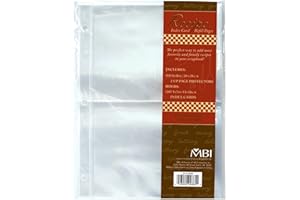 MBI 899860 Recipe 2-Up Refill Pages, 10-Pack, 20 Pockets, 5-Inch by 7-Inch