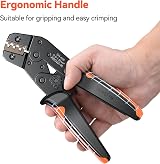 Preciva Non Insulated Crimping Tool 0.5-1.5mm² 22-16 AWG Ratchet view 5