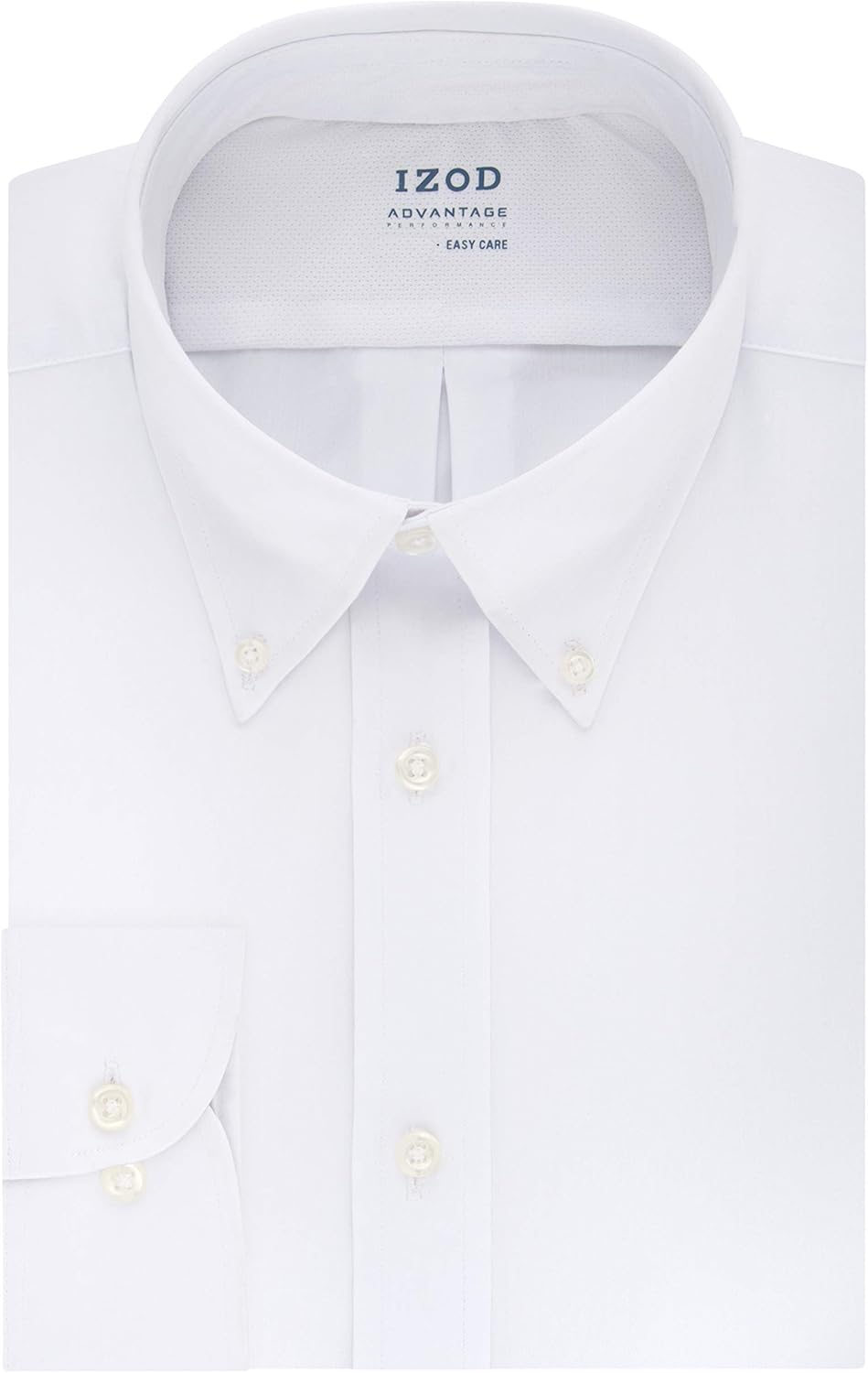 IZOD Men's Dress Shirt Regular Fit Stretch Cool FX Cooling Collar Solid at  Men’s Clothing store