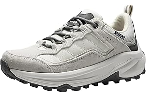 NORTIV 8 Women's Waterproof Hiking Shoes with Arch Support Outdoors Leather Walking Trekking Camping Tennis Workout Cross Training Sneakers Wicklow