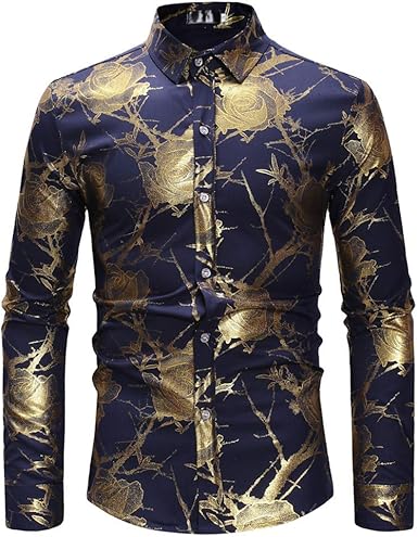 camisas estampadas hombre vintage
