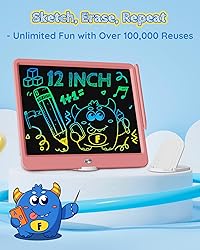 TEKFUN LCD Writing Tablet for Kids Girls Toys, 12