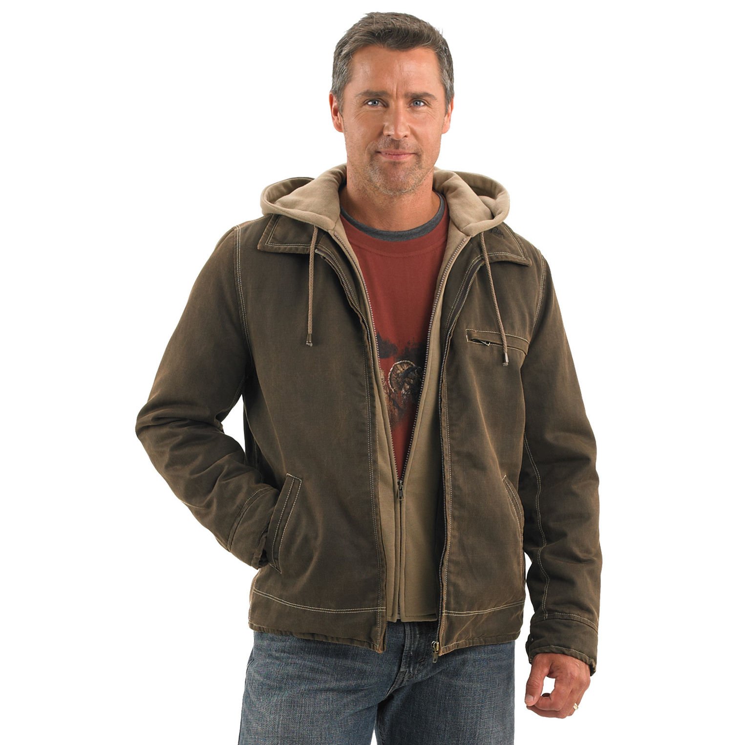 Men's Rugged Full Zip Dakota Jacket Denim Fit