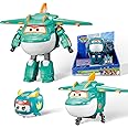 Super Wings 5" Transformable Toys Tino & Mini Tino Pet, 3 in 1 Transforming Dinosaur Airplane Robot, Educational Action Figure for Boys Girls Age 3+, Dinosaur Toy for Preschool Play