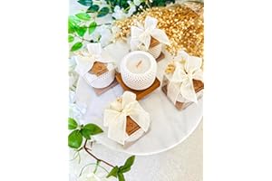 Personalized Elegant Wedding Stone Container Candle Favor – Scented Guest Keepsake, Engagement & Bridal Shower Souvenir, Brid