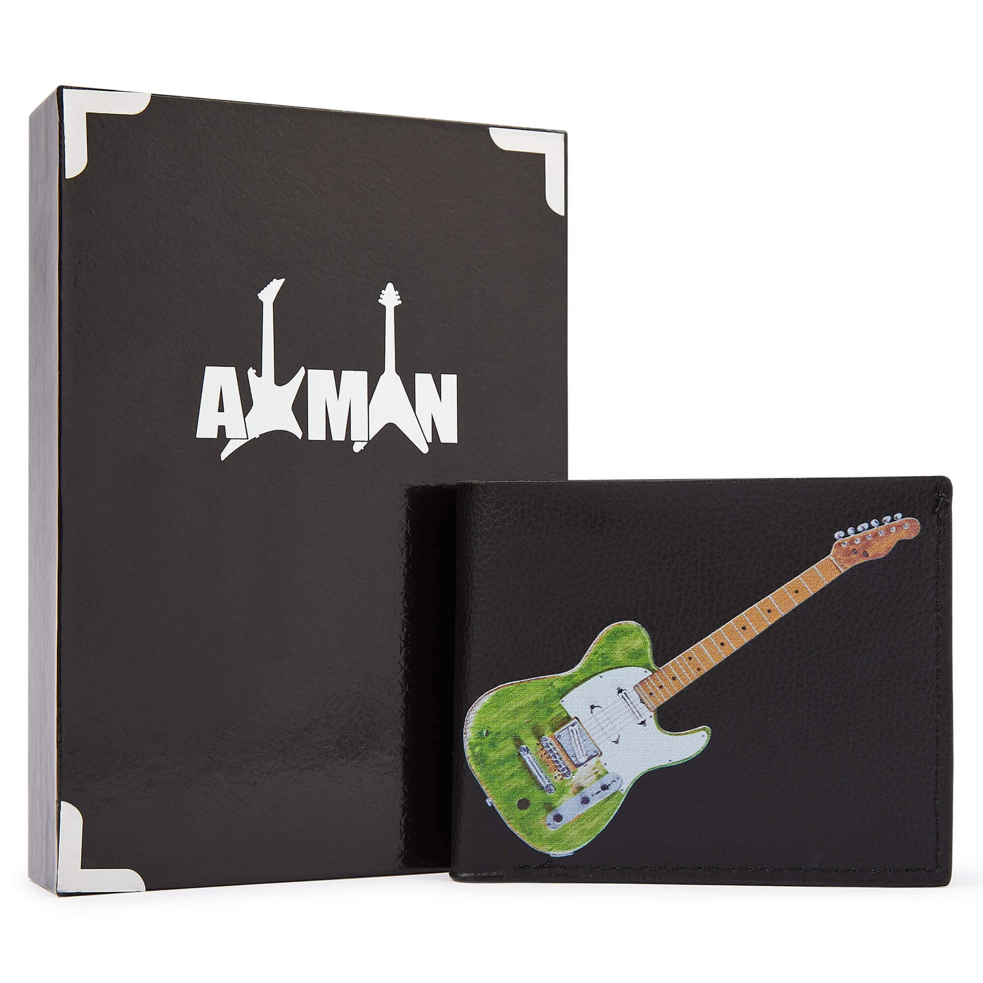 Axman Francis Rossi Wallet/Gift Box | Plectrum Holder | Vegan Leather | Original Artwork - Wallet Mens Music