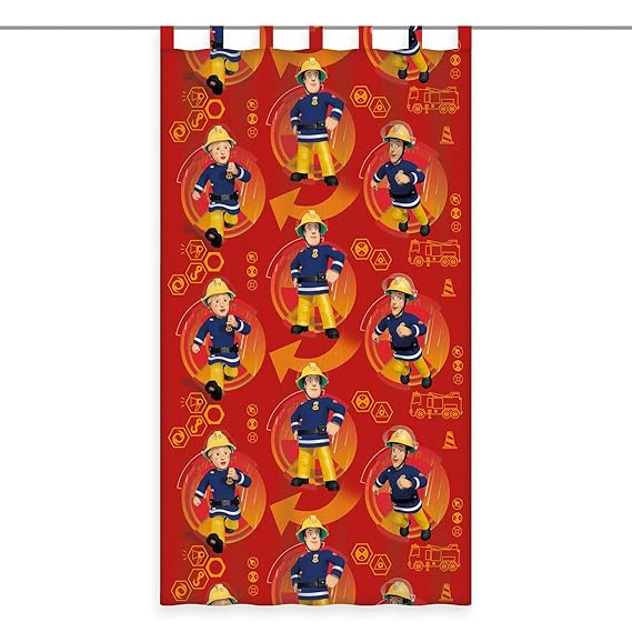 ROLLER Schlaufenschal FEUERWEHRMANN SAM - rot - 140x245 cm