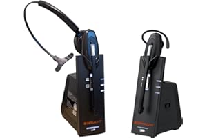 Spracht Zum ECO-DECT Pro - UC ECO-Dect 6.0/USB Wireless Low-Emission Headset + Base Station with up to 500 feet of Wireless Range