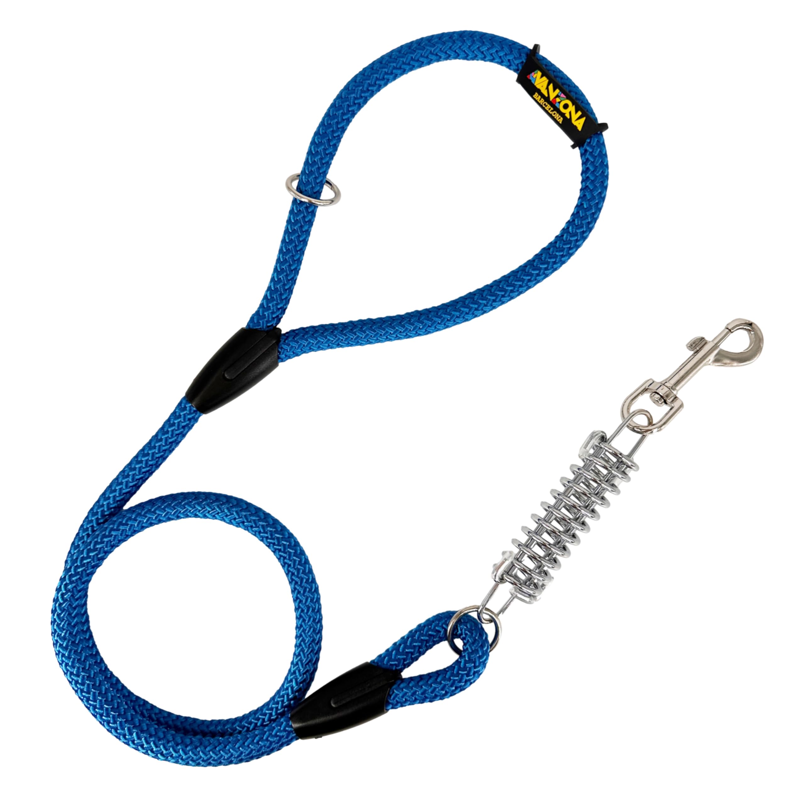 Dog Lead, Shock Absorber, Anti Pull, for Medium and Large Dogs, Made in Spain. 120cm. Blue