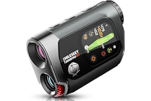 MILESEEY GenePro G1 Touchscreen & GPS Rangefinder with Slope, 43000+ Preloaded Courses, 1300 Yards Laser Range Finder Golf with Red & Green Display, 0.1s Flag Pole Locking Vibration, 6X Magnification