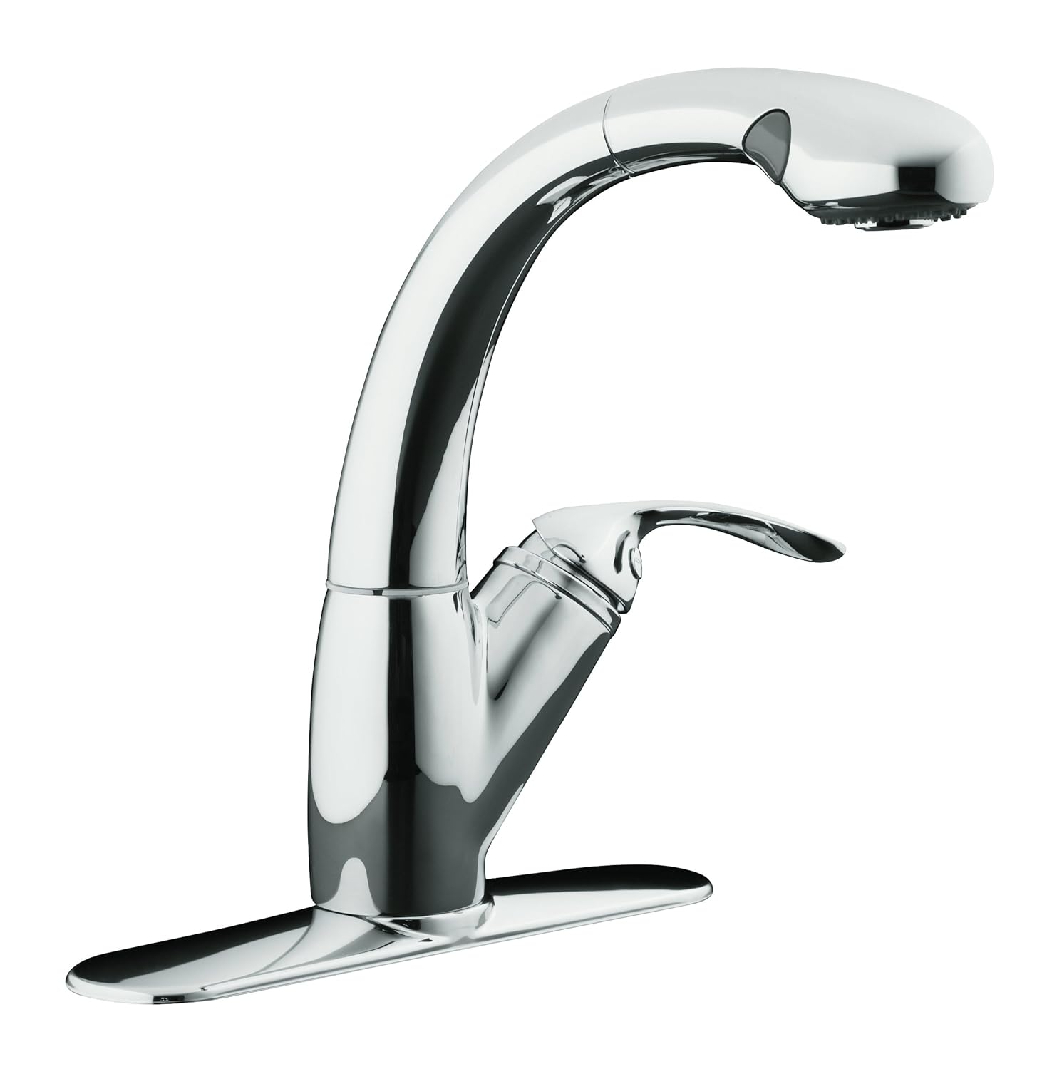 Kohler Avatar Single Control Pullout Kitchen Sink Faucet Polished