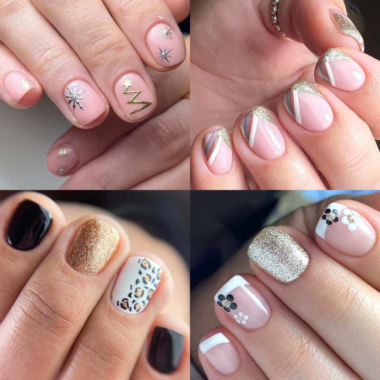 LuckForever 300pc XS Gel Nail Tips Extra Short Round Square Fake Nails Clear Press on Nails Clear Soft Gel Nail Tips Full Cover Short False Nail Tip for Acrylic Nails Extension Press Nails Making - Image 5