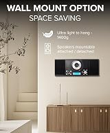 Grouptronics CD Player HiFi System Radio USB MP3 Clock Alarm Remote Wall Mount view 5