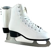 American Athletic Tricot Lined Ice Skates for Girls - Recreational Kids Figure Skates with Ankle Support, Padded Liner, Stainless Steel Blades - Suitable for Indoor &amp; Outdoor Ice Skating