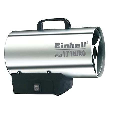 Einhell Heißluftgenerator HGG 171 Niro (17 kW, 700 mbar Betriebsdruck, 1000 m³/h Luftvolumenstrom, Piezozündung, Rückbrandsic
