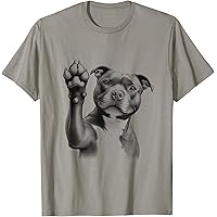 Staffordshire Bull Terrier Cartoon T-Shirt-Männer, Frauen