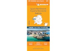 Michelin Spain: Northwest, Galicia Map 571