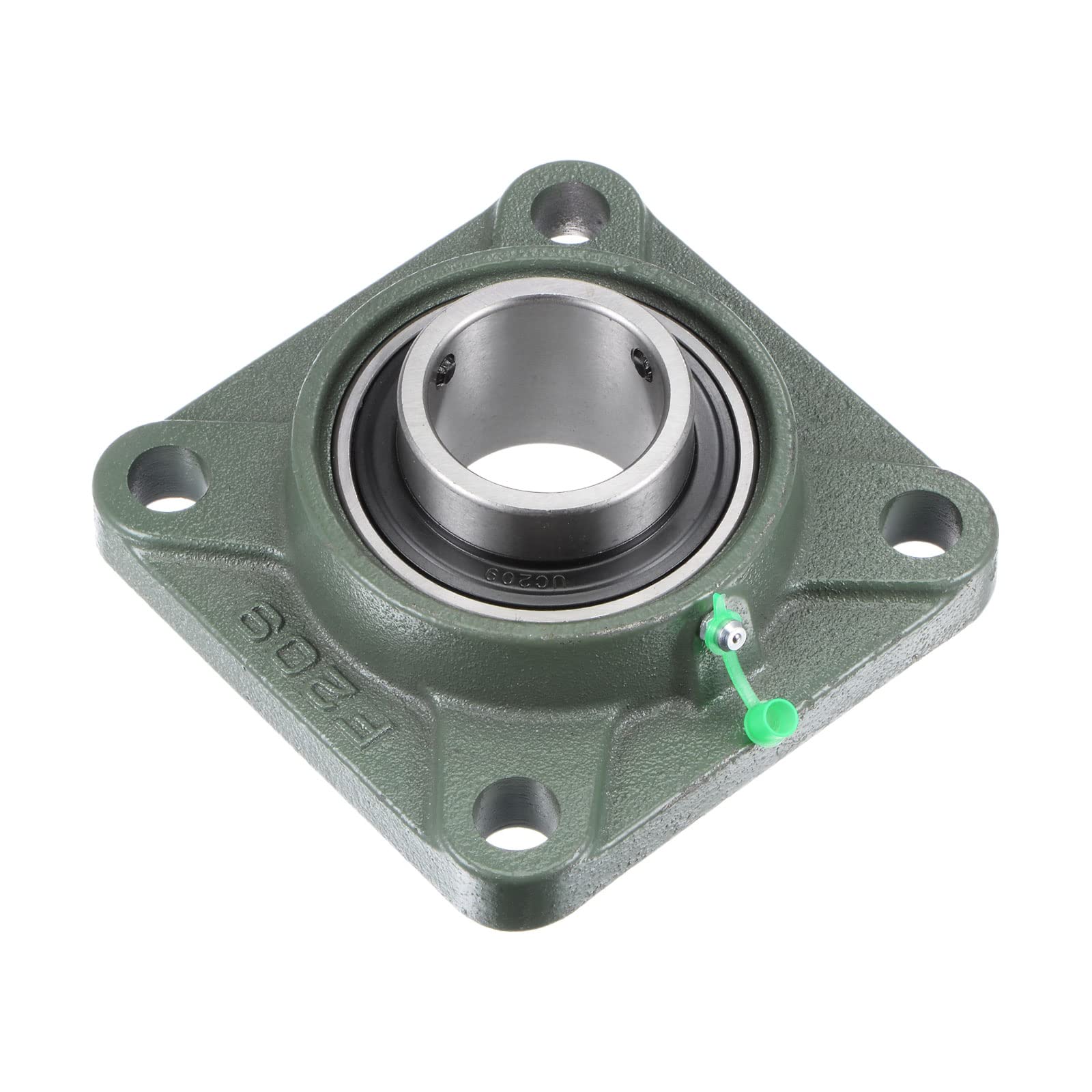 Photo 1 of uxcell UCF209 Flange Block Bearings 45mm Bore Cast Iron Bearing Unit Set Screw Lock