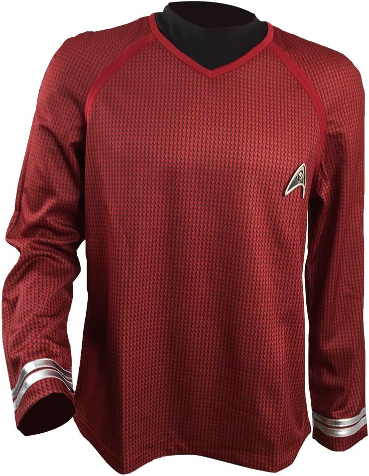Allten Mens Into Darkness Scotty Red Shirt Halloween Cosplay Costume