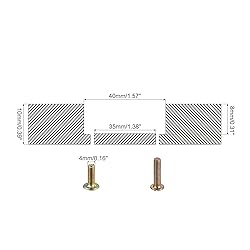 uxcell Flush Pull Ring Handle 40x10mm, Plane Drawer
