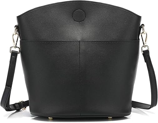 black bucket bag crossbody