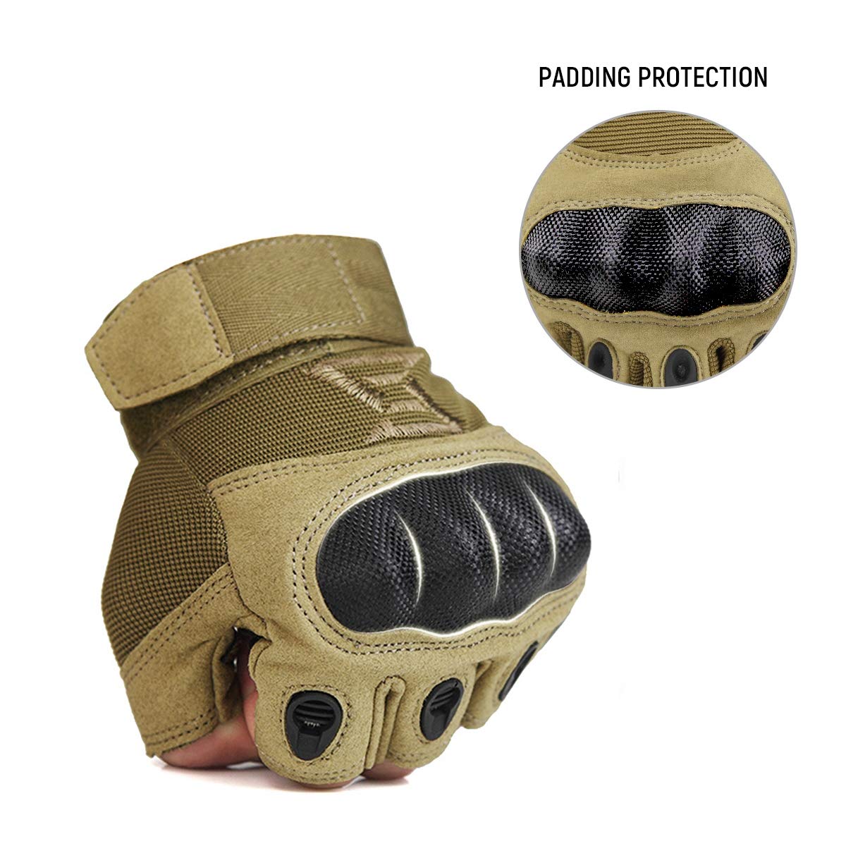 FREE SOLDIER Tactical Gloves for Men Military Hard Knuckle Outdoor