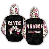 Personalized Matching Hoodies For Couples - Custom Name Matching Couple Hoodies For Him And Her - Valentine's Day Gifts