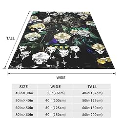 Slfkrog Ghost Flannel Throw Blanket for Couch and