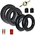 New Olym 90/65-6.5 110/50-6.5" Motorcycle Dirt Bike Front Rear Tire and Inner Tube for 49cc Lucky 7 Cag MTA1 MTA2 GP-RSR X-Treme MotoTec Fit Heavy Duty Mini Dirt Bike Parts 2 Pack
