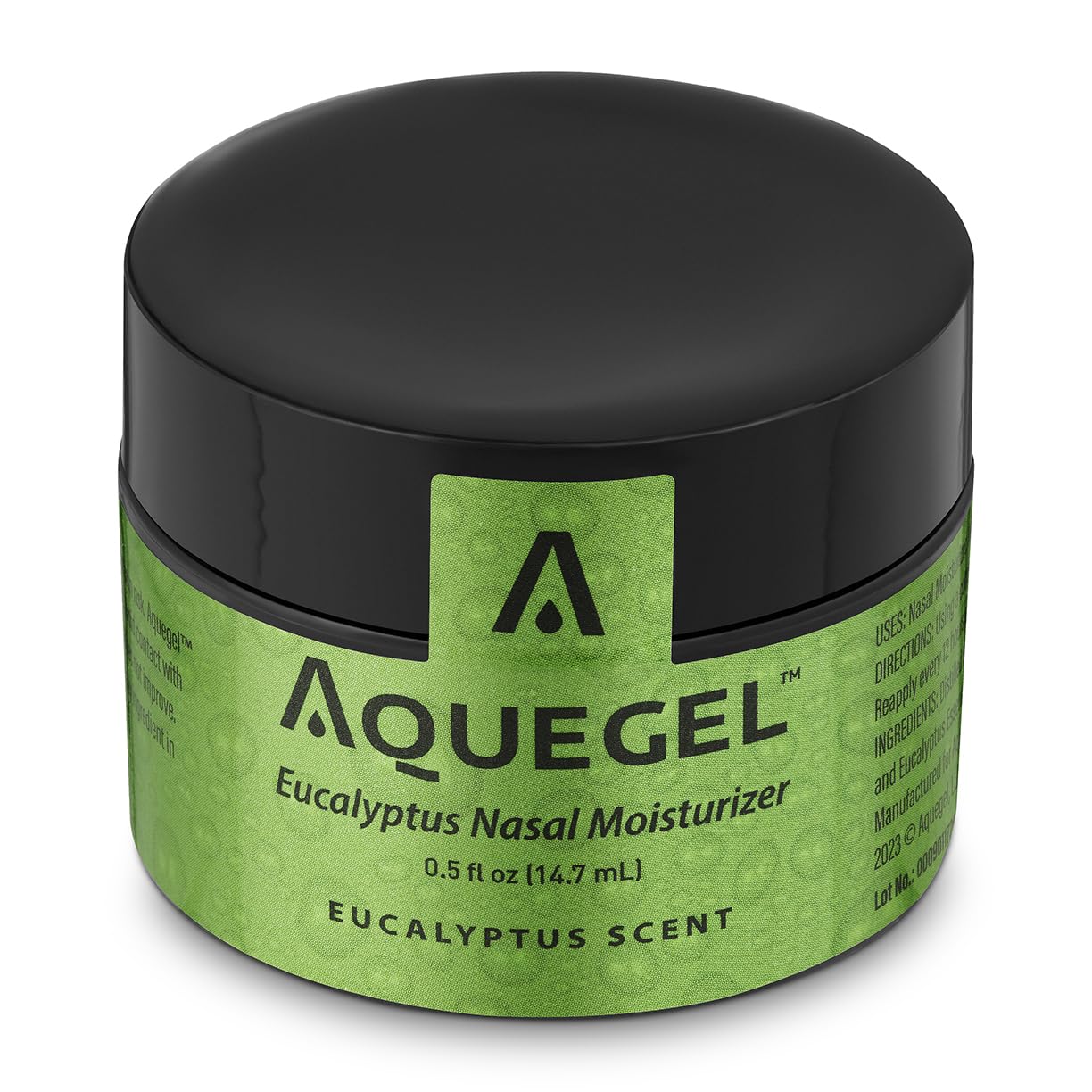 Aquegel Nasal Moisturizer +Eucalyptus (Breathe Easy), 12-Hour Nasal Dryness Relief, Water Based Nose Gel, Oxygen Therapy Nasal Moisturizer, Dry Nose, Nasal Dryness, Nosebleeds, Subtle Eucalyptus Scent