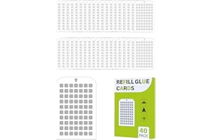 SHOOTINGSTAR 40 Pack Flying Insect Trap Refill Compatible with Mosalogic UVLA1001 UVA Fly Insect Trap, Replacement Sticky Glue Cards for Kiwinurse Plug-in Mosquito Killer Indoor