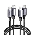 UGREEN USB C Cable 2Pack, 60W USB C to C PD Type C Fast Charge Cord Nylon Braided Compatible with iPhone 17 16 15, iPhone Air