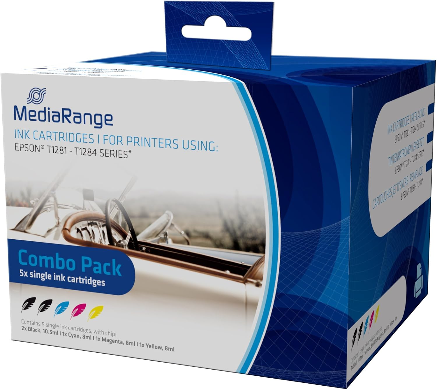 MediaRange mret128 Ink Cartridge Black, Blue, Pink, Yellow, Black / Blue / Pink / Yellow