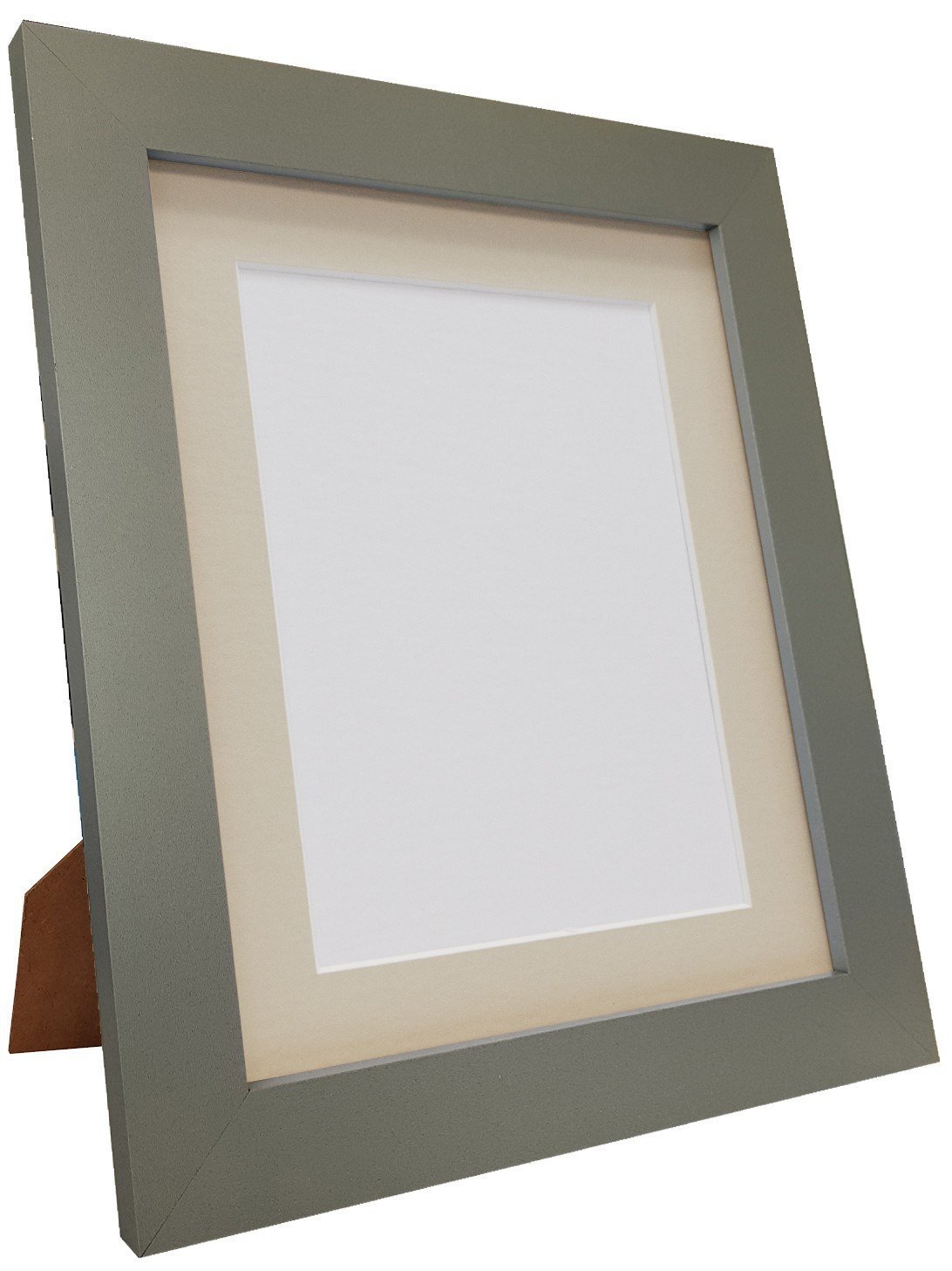 Metro Dark Grey Photo Picture Poster Frame with Dark Grey Mount 20 x 16 Image Size A3 (Plastic Glass)