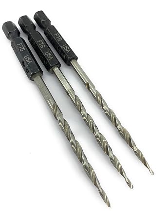 ftg usa 3 pcs same size 6 9 64 replacement wood countersink bit only value pack tapered hss drill bit only amazon com industrial scientific amazon com