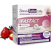 Lactase Enzyme 120 Tablets Strawberry - 9.000 FCC - Sensilatte – Quick Dissolution – Prati Donaduzzi