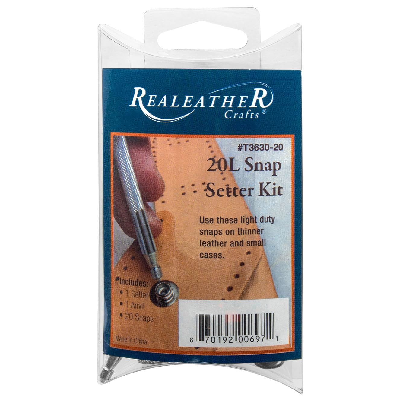 Realeather Crafts 20L Snap Setter Kit Nickel