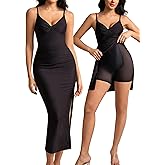 Shapewear Ruched Shine Sculpting Maxi Slip Dress Summer Black Bodycon Dresses Layered Formal Spaghetti Strap Full Slips