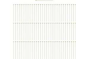 Ryetvok 100Pcs 40mm 14K Gold Filled Ball Head Pins for Jewelry Making DIY Crafts Beads Charms Earring Bracelet Necklace Findi