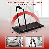 Sperax Walking Pad Treadmill 2.5HP Folding Under Desk 340LB Remote LED view 4