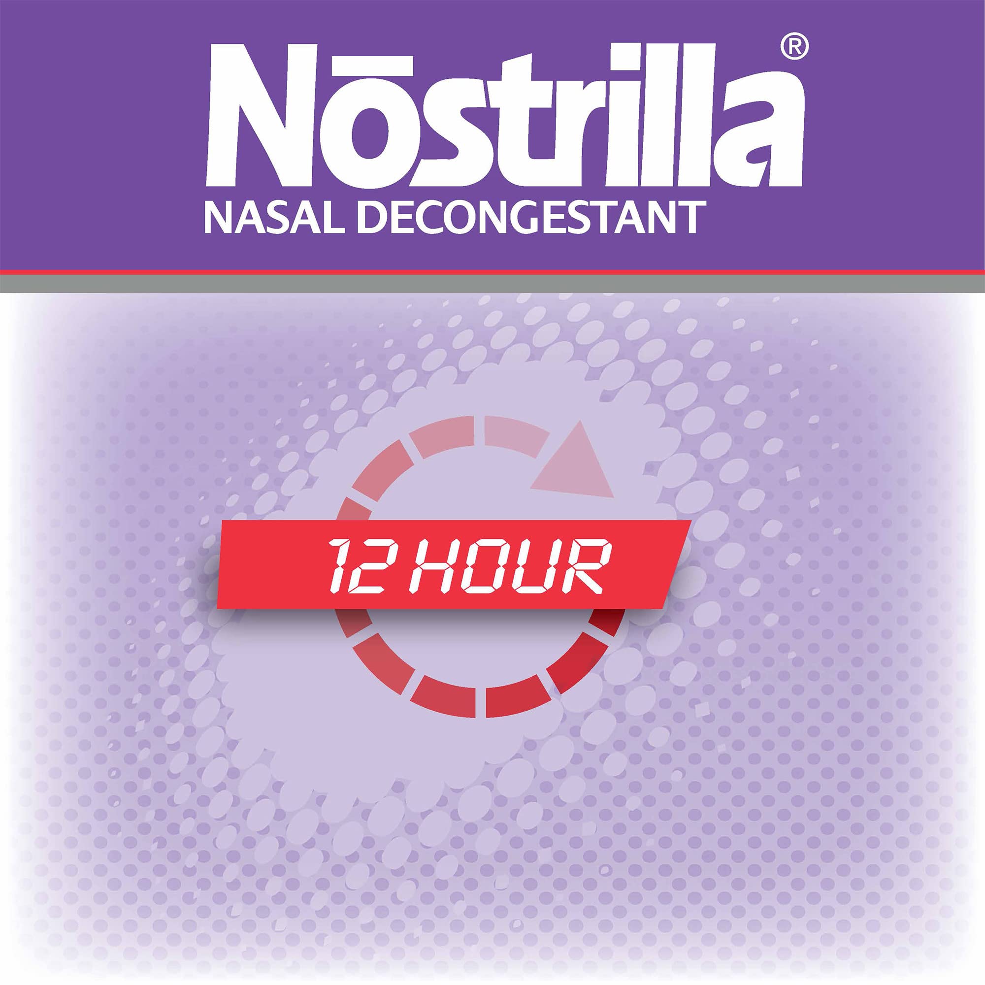 Nostrilla Nasal Decongestant, Effective Relief of Nasal Congestion, Up to 12 hours of Relief, 0.50 FL OZ