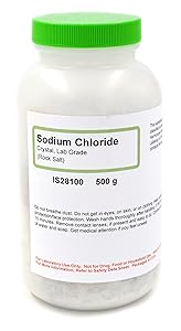 Lab-Grade Sodium Chloride Crystals, 500g - The Curated Chemical Collection