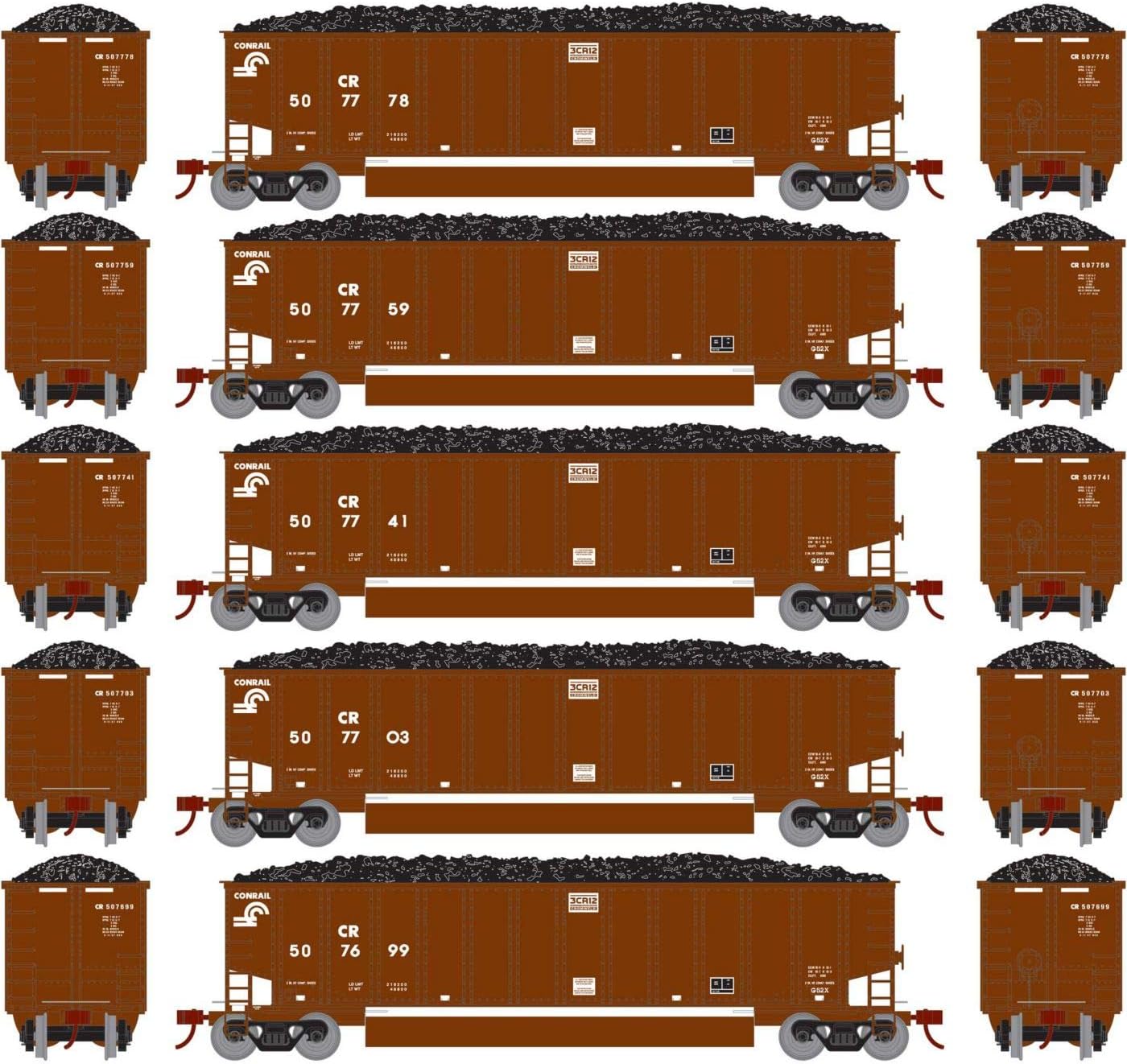 Athearn N Bethgon Coalporter w Load CR #2 (5), ATH25008
