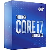 Intel Core i7-10700K Desktop Processor 8 Cores up to 5.1 GHz Unlocked LGA1200 (Intel 400 Series Chipset) 125W (BX8070110700K)