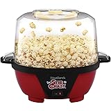 West Bend Stir Crazy Popcorn Machine Electric Hot Oil Popper Includes Large Lid for Serving Bowl and Convenient Nesting Stora