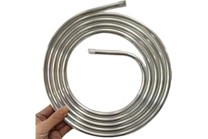 CELSOL Aluminum Tubing, 3/8 Inch OD, 0.04 Inch Wall, 10 FT Coil, Bendable & Flexible, Corrosion-Resistant, High-Temp Tolerant, Ideal for Fuel Line, Gas Line, Refrigeration and Automotive Uses