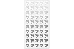 SUNNY BRIDE 50 Wedding Meal Stickers - Food Identifier & Menu Choice Place Cards for Party Seating - Meal Option Indicator (Silver, Fish)