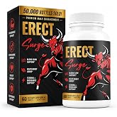 Erect SURGE&trade; - Supports Male Blood Flow for Performance, lntimacy, Hardness | Helps Boost Desire, Stamina &amp; Size | 20 Ingredients for Men to Restore Confidence | 3rd Party Tested - 60 Pills
