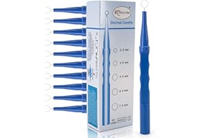 ROYALTEK Sterile Disposable Dermal Curettes, Easy Peel Packing - Box of 10 (7.00 mm)