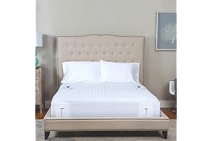 SensorPEDIC Warming Digital Controller Electric Mattress Pad, Twin, White